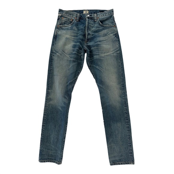 Citizens Of Humanity Denim - Citizens of Humanity Rowan Relaxed Slim Jeans Size‎ 30 Distressed Wash Denim